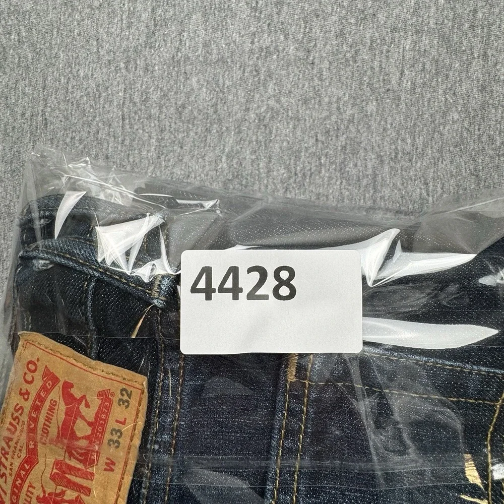 Levi's 514 Jeans Straight Mens Sz 33x32 Fits 34x32 Dark Wash Blue Jeans‎